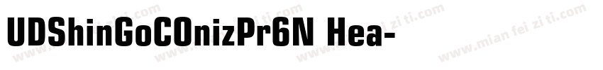 UDShinGoCOnizPr6N Hea字体转换